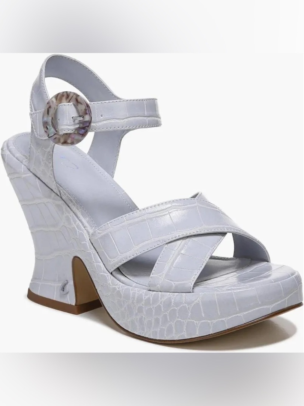 NWOT - Circus by Sam Edelman - Peony Purple Faux Croc Platform Heels (Size: 8.5)